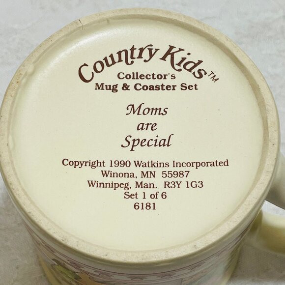 Country Kids Mug ~ "MOMS ARE SPECIAL" 1990 by Watkins - Picture 5 of 6
